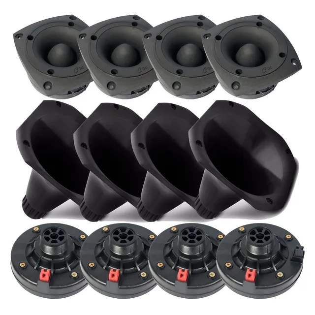 Kit 4 Driver + 4 Cornetas + 4 Super Tweeter Compet 1200w