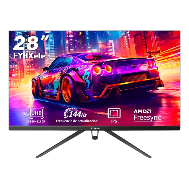 Monitor Gamer Fyhxele 28inch Uhd 4k Ips 144hz Led 1ms Vesa Black