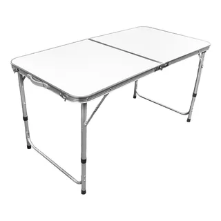 Mesa Dobravel Vira Maleta Camping Praia 120cm X 60cm Retangular Branca Mfl Mesa Dobravel Vira Maleta Camping Praia 120cm X 60cm Retangular Branca Mfl