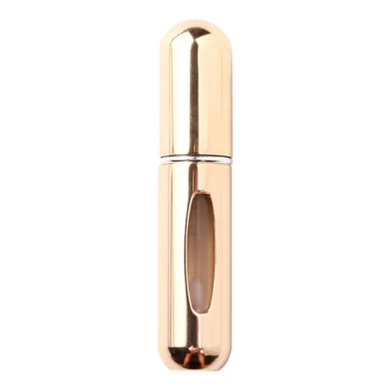 Perfumero Metálico Recargable 5ml Spray,reutilizable Dorado