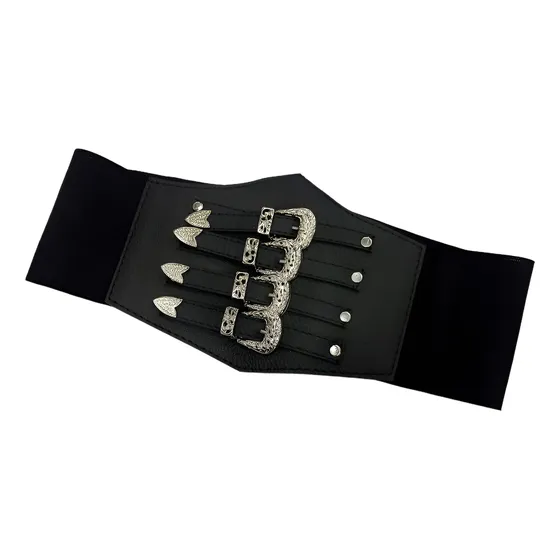 Correa Cinturon Elastico Ancho Elegante Mujer Fajon