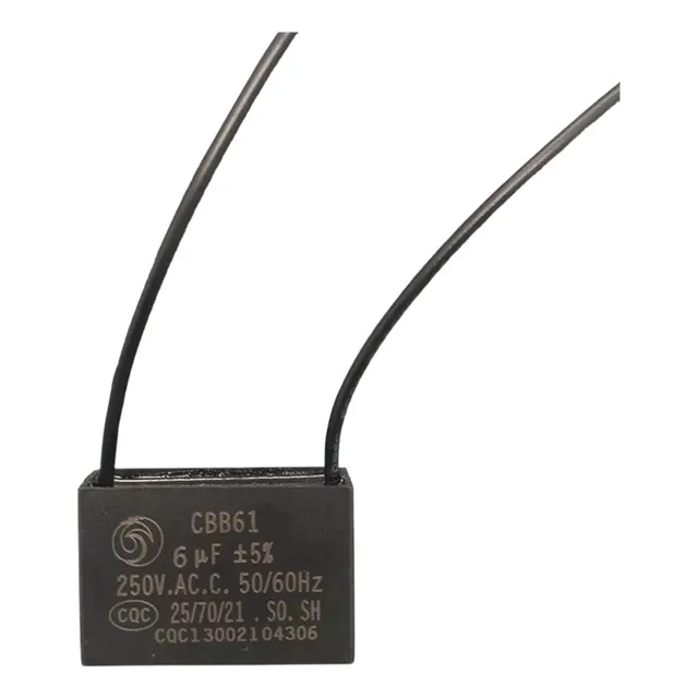 Capacitor 6uf 220v Ventilador De Teto 2 Fios Ventisol