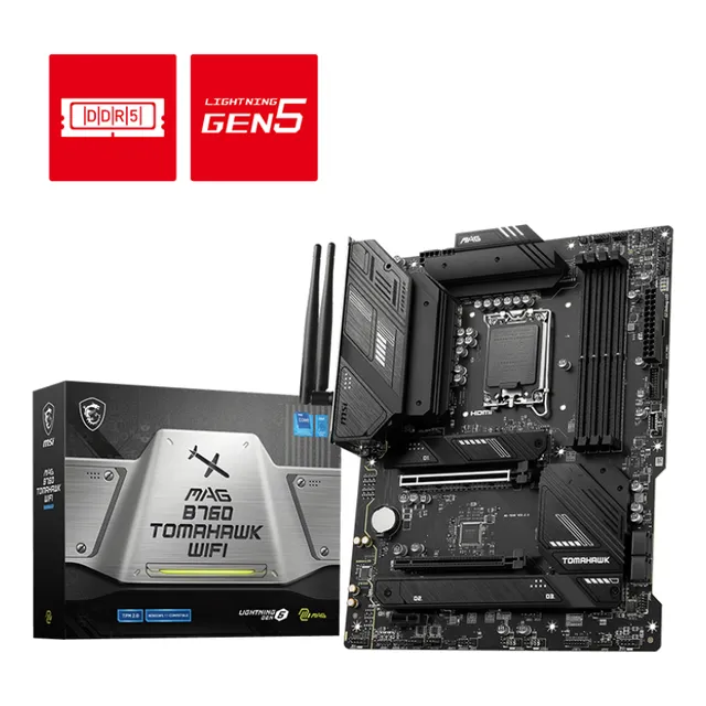 Msi Mb Mag B760 Tomahawk Wifi 1700 12th/13th Gen Atx