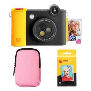 Cámara E Impresora Kodak Smile+ 2 En 1 Con Estuche Y Papel, Cámara E Impresora Kodak Smile+ 2 En 1 Con Estuche Y Papel,