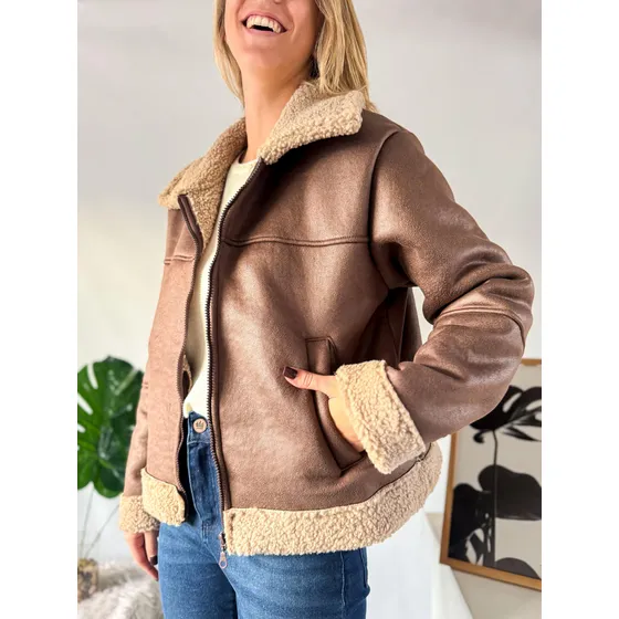 Campera Mujer Lulyna Gamulan Con Corderito