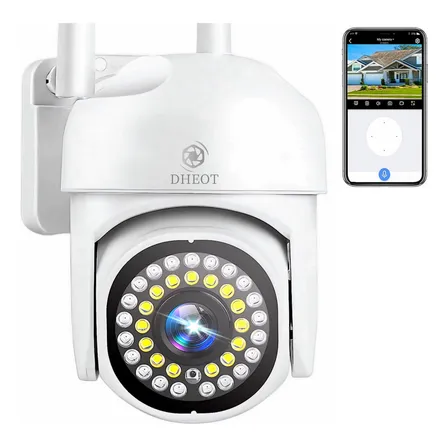 Cámara De Seguridad Dheot Dh6 Wireless Con Resolución De 1080p Visión Nocturna Incluida Color Blanco