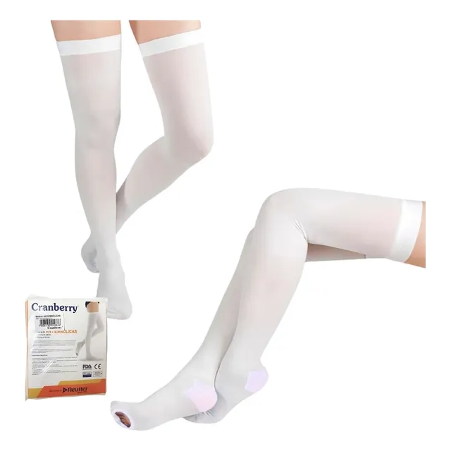 Medias Antiembolicas Compresión Tallas S M L Xl