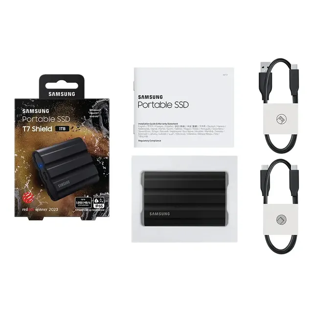 Ssd Portátil 1tb Samsung T7 Shield Usb 3.2 - Preto...