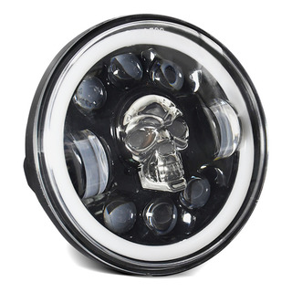Ml Faro Delantero De Moto, Luz Led, Patrón De Calavera, 1 Ml Faro Delantero De Moto, Luz Led, Patrón De Calavera, 1
