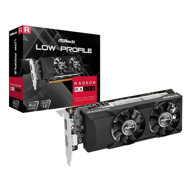 Tarjeta De Video Asrock Radeon Rx550 4gb Low Profile Dx12