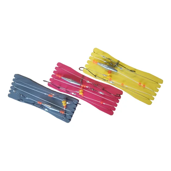 Combo 3 Lineas Pesca Variada 2 Anzuelos/plomo Corredizo 