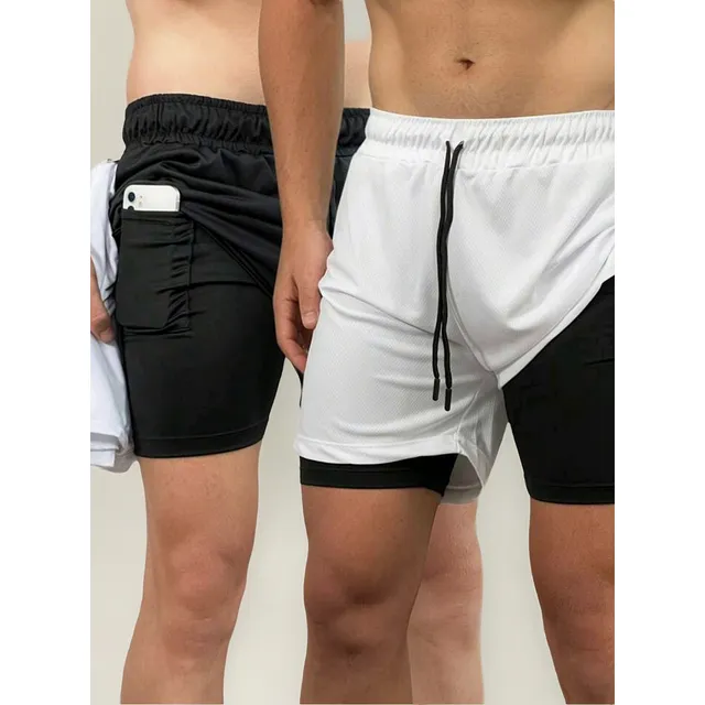 Kit 2 Bermuda Masculina 2 Em 1