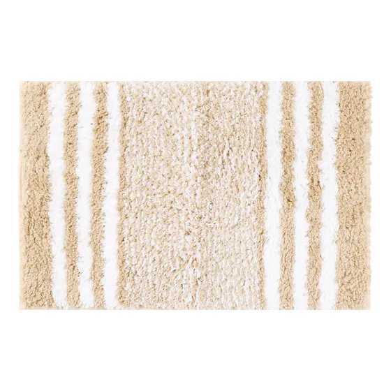 Tapete Baño Microfibra Extrasuave Absorbente Esponjoso Raya