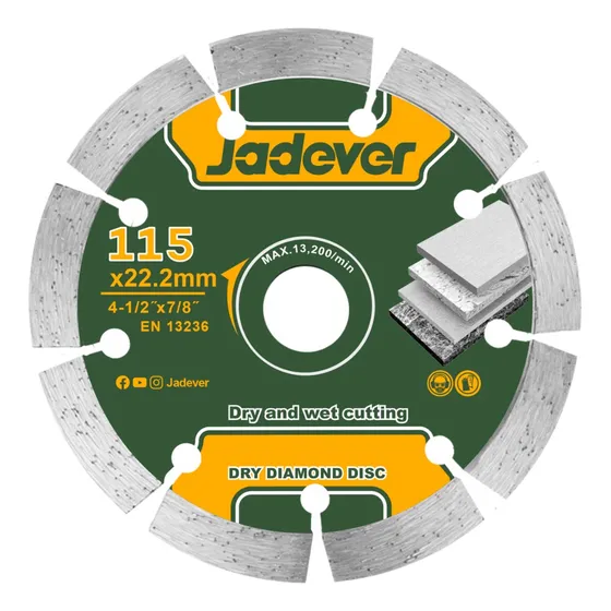 4 Discos Diamantado Jadever Corte 115mm Jdac1391