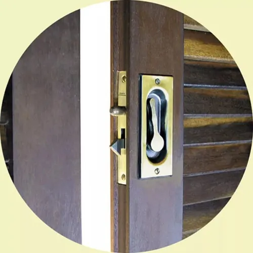 Fecho Janela Porta Concha Correr Embutir Preto -
