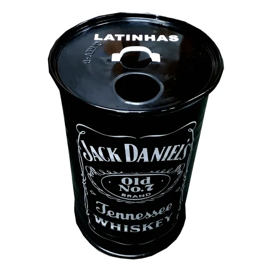 Lixeira De Tambor Tonel Barril Latinhas 80l Personalizado 
