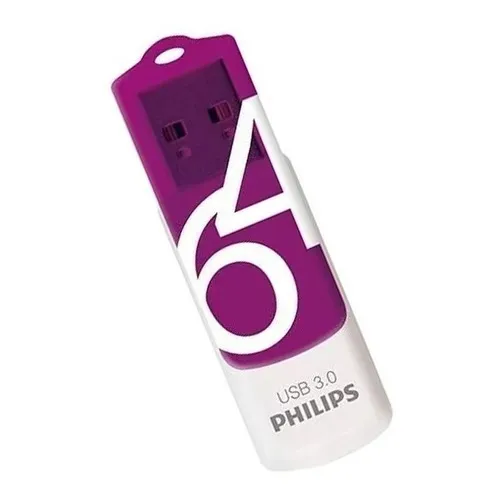 Pendrive Philips Vivid 64gb Usb 3.0 Flash Drive Color Blanco