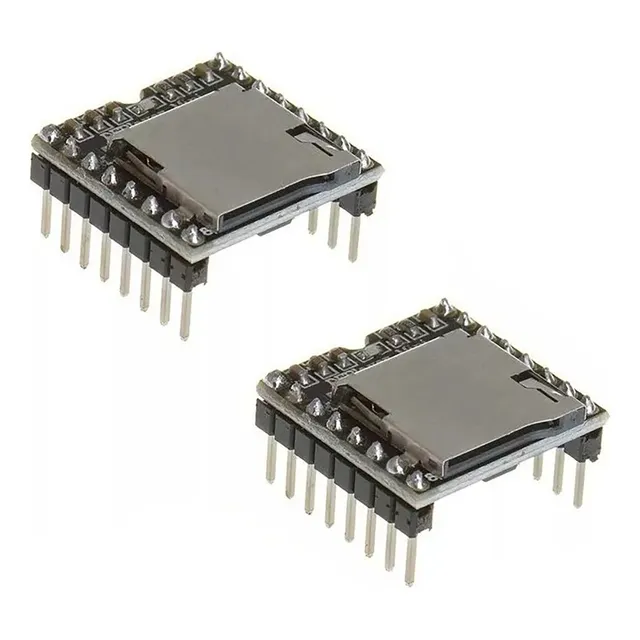 Tecneu 2 Mini Módulo Reproductor Mp3 Dfplayer Micro SD Compatible Con Arduino