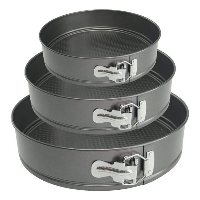 Mm House Kit 3 Formas Para Bolo Torta Fundo RemovĂvel Antiaderente Cor Preto Mm House Kit 3 Formas Para Bolo Torta Fundo RemovĂvel Antiaderente Cor Preto