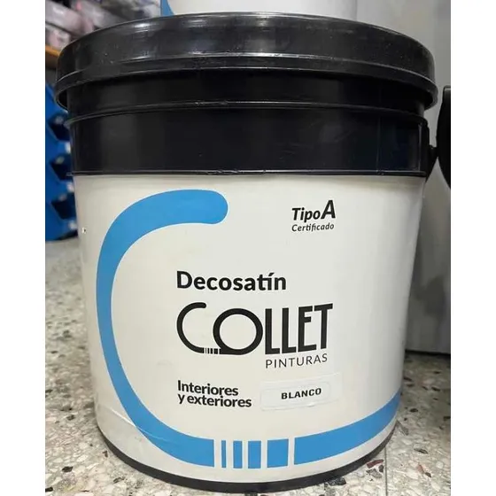 Cuñete De Pintura Satinada Brillo De Seda Collet Clase A