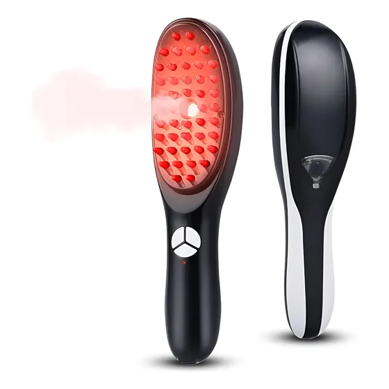 Cepillo Masajeador Luz Led Nano Hidratación