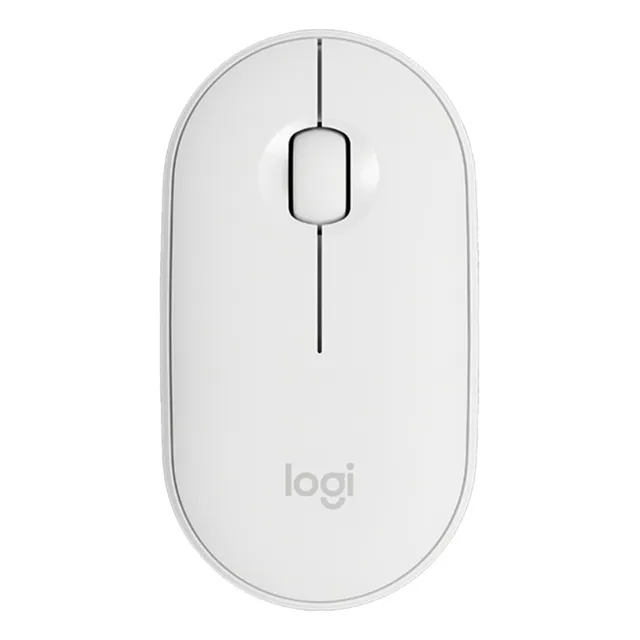 Mouse Logitech M350s Pebble 2 Bluetooth Blanco Inalambrico Color Blanco crudo