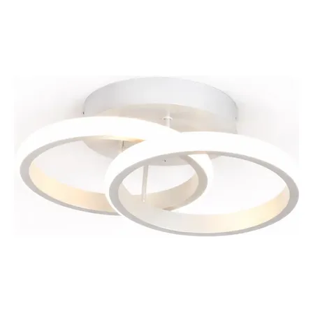 Lustre Luminaria Teto Led Moderno 3 Cores Redondo 25x10x19cm