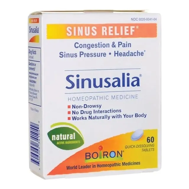  Sinusalia Alivio De Senos Nasales 60 Tbl Homeopathico
