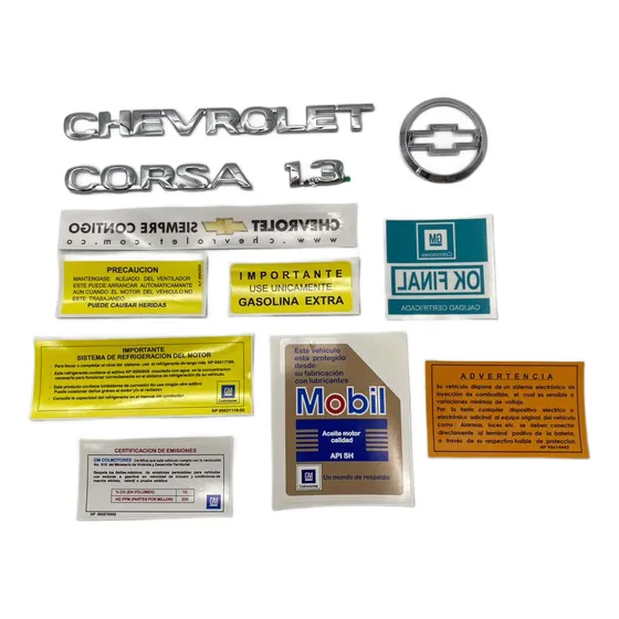 Chevrolet Corsa 1.3 Emblemas Y Calcomanias 