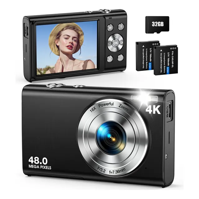 Cámara Digital Anteam Autofocus 48mp Uhd 4k Vlogging 32gb