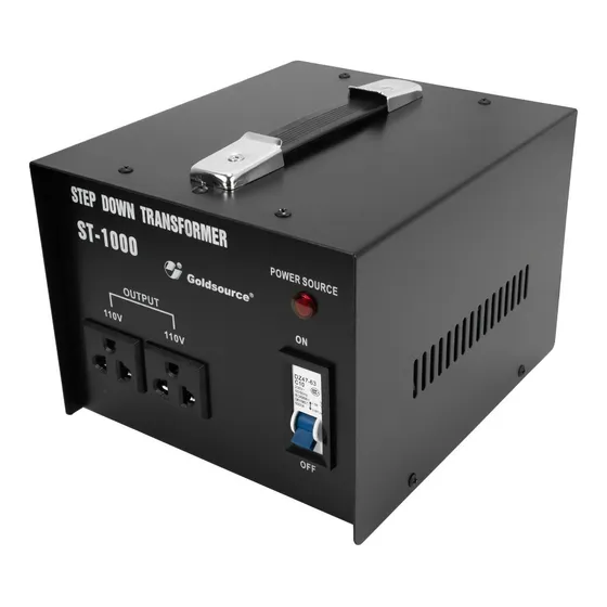 Transformador St 220v A 110v Hasta 1000w 2 Enchufes