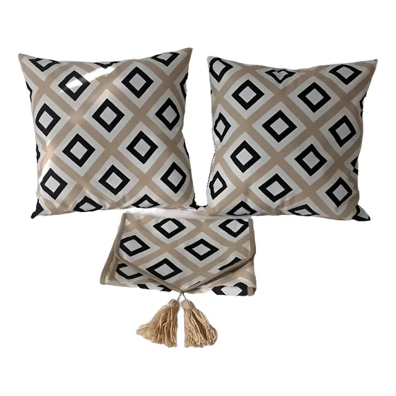 Set Almohadones + Camino De Mesa Deco