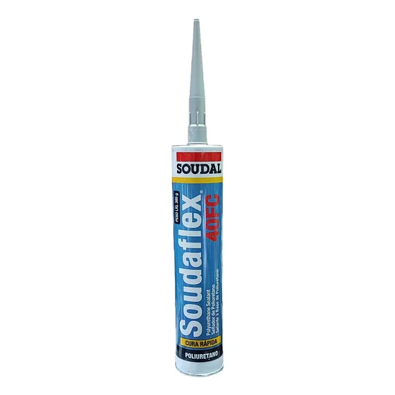 Silicona Sellador De Poliuretano Gris 40 Fc Soudaflex 300ml