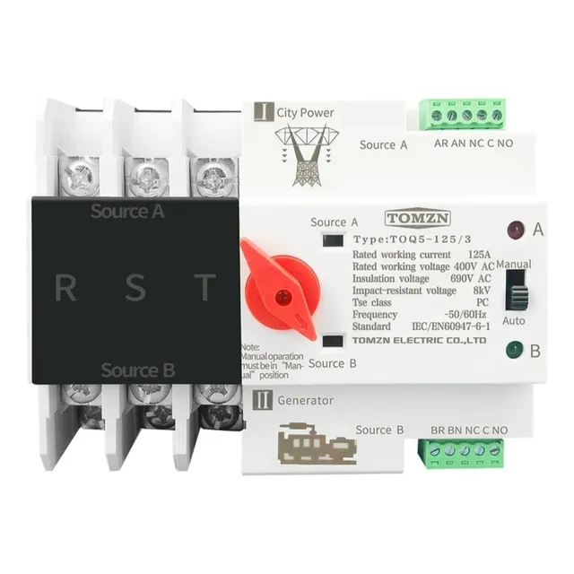 Ats Transferencia Automatica 3 Polos 125 A 220 V