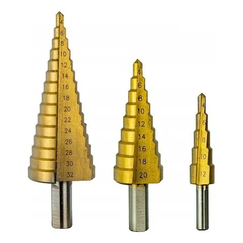  Set De 3 Brocas Mechas Cónicas Escalonadas