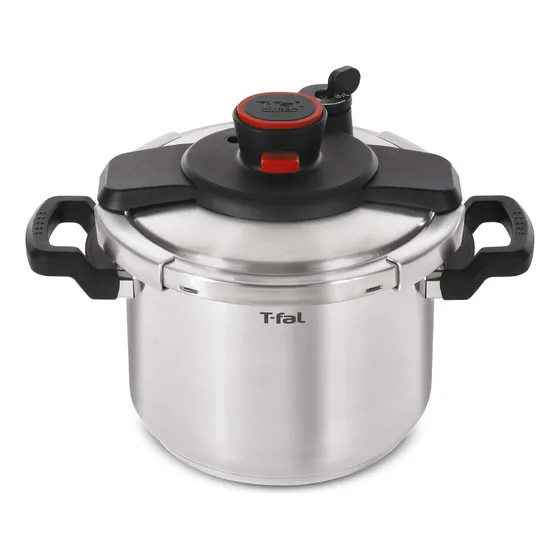Olla A Presión T-fal Clipso De Acero Inoxidable De 8 L Para