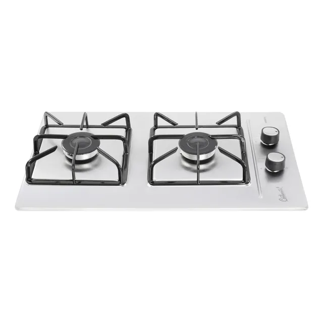 Estufa De Empotrar Acero Inoxidable 2pt Gas Natural 5432 Color Gris