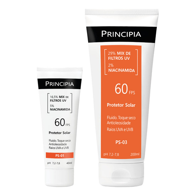 Principia Kit Proteção Facial Fps 60 Ps-01 + Corporal 60 Ps-03