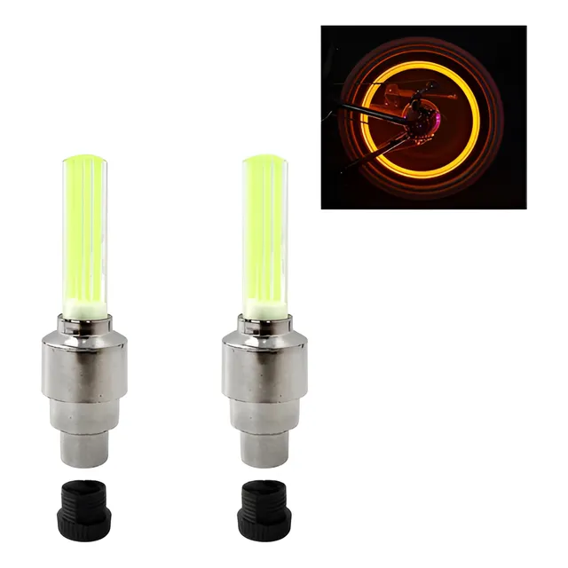 Luz Neón X2 Bici Moto Válvula Por Par Colores - Tecnópolis