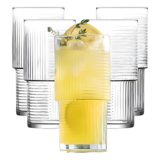 4 Copos Vidro Transparente EmpilhĂĄvel Suco ChĂĄ Ăgua Drink 4 Copos Vidro Transparente EmpilhĂĄvel Suco ChĂĄ Ăgua Drink