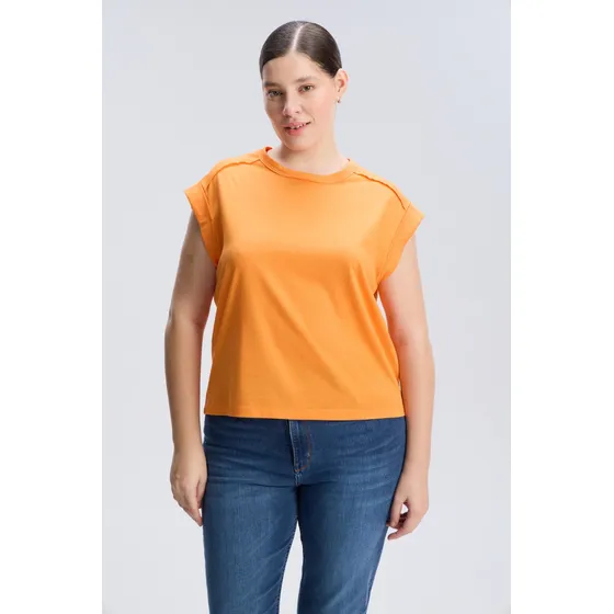 Remera Holgada Manga Corta Algodón Mujer Portsaid