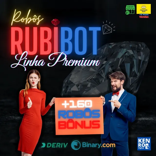 Robôs Rubibot + Pack +160 Bots - Investimento Binary Deriv
