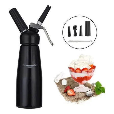 Garrafa Sifão Chantilly Utensilios Para Confeitaria 500ml