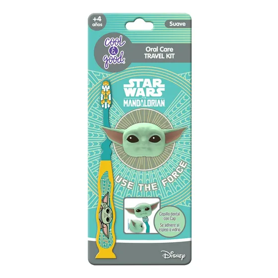 Cepillo Dientes Niños Disney Star Wars + Protector 3d Viaje