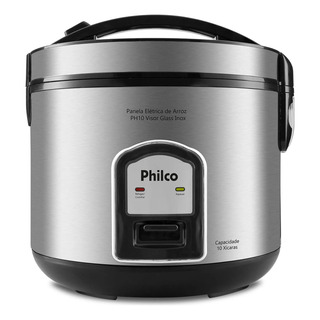 Panela De Arroz Inox Visor De Vidro 10 XĂcaras Ph10p Philco Panela De Arroz Inox Visor De Vidro 10 XĂcaras Ph10p Philco