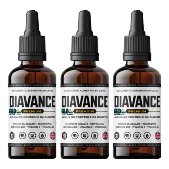 3x Frascos Diavanci Premium -melhor Com O Açúcar Controlado Natural