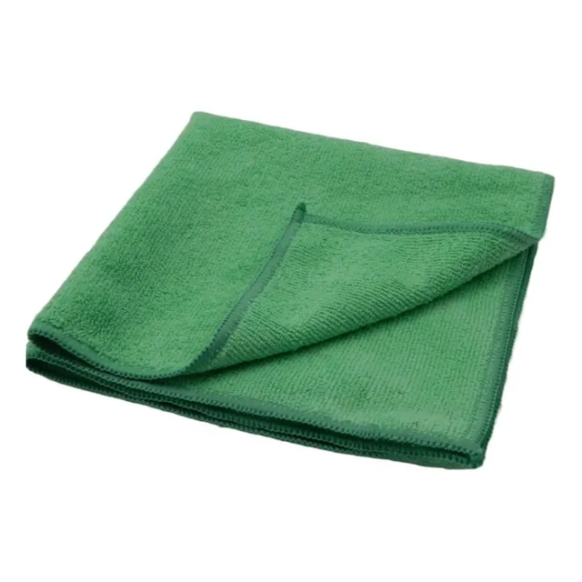 Paño Microfibra 40 X 40 Cm Verde El Castor Paq X 10 Und.