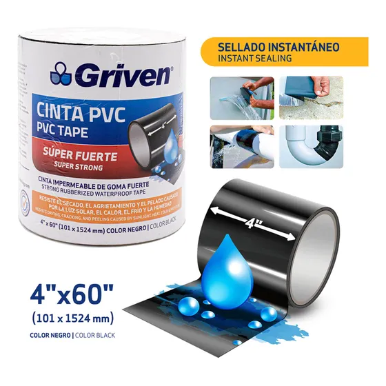 Cinta Pvc Impermeable Flex Tape Pvc Negro Marca (pack X 2)