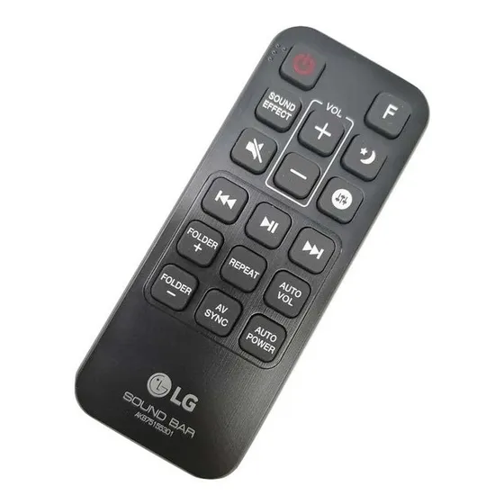 Control Remoto  Lg Barra De Audio  Sj5 Akb75155301 Original