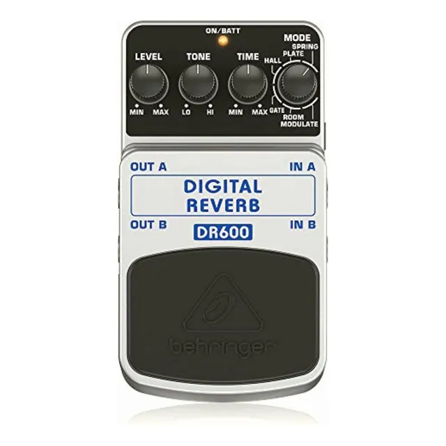 Behringer Digital Reverb Dr600 Digital Stereo Reverb Pedal